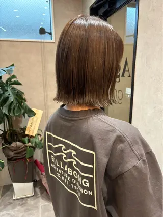 ショート 森本峻介 ボブ/透明感カラーのヘアスタイル