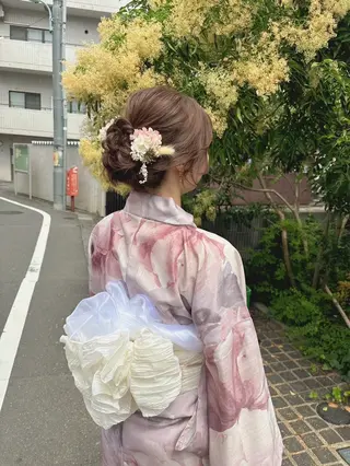 ロング Uyu所属・risa/恵比寿/ ヘアセットのヘアスタイル