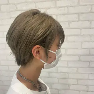 ショート カラー パーマ ヘアアレンジ ノンダメージサロンBonheur銀座並木通り店所属・ULTOWA/銀座 ERIのヘアスタイル