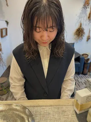 セミロング パーマ m ā l o.🌷 サカモトマイコのヘアスタイル