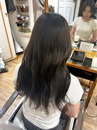 ロング カラー ハイトーン/カラー/ ヘアセット/松田健佑のヘアスタイル