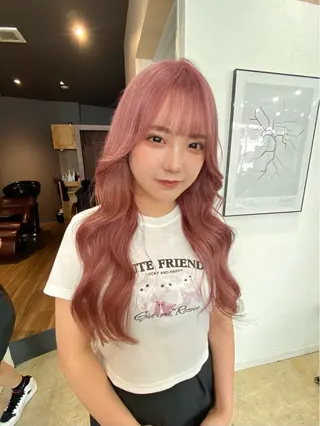 ロング カラー ヘアアレンジ ♡韓国風ヘア 🐈♡MIHOのヘアスタイル