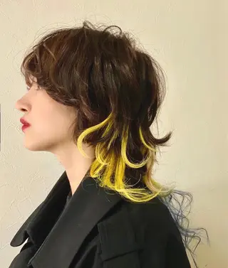 カラー 🪐SOURCE 塚口　シマブクロ🪐のヘアスタイル