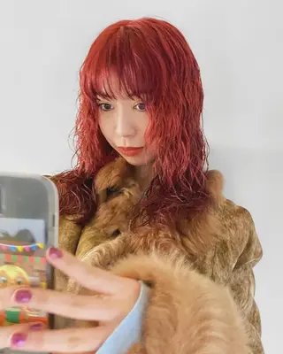 ミディアム カラー パーマ レイヤー/パーマ /ウルフ/nabeのヘアスタイル