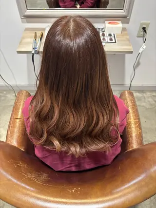 ロング カラー 藤戸 美のヘアスタイル