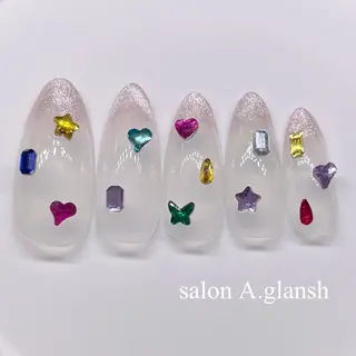 ネイル salon A.glansh所属・肌質改善salon♪ 効果がわかる♪南森町のネイルデザイン