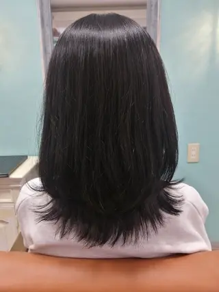 ミディアム 藤原仁美/レイヤー /透明感カラーのヘアスタイル