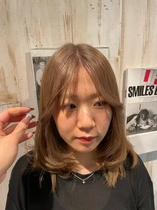 ミディアム カラー パーマ 🌺tsugumiのヘアスタイル