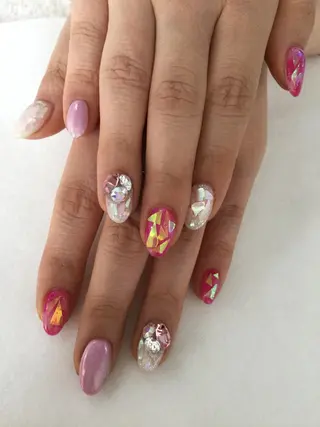 ネイル 💎🐰 saki. m 🐰💎のネイルデザイン