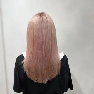 セミロング カラー 🔷ダブルカラーハイ トーン🔷櫻井走のヘアスタイル