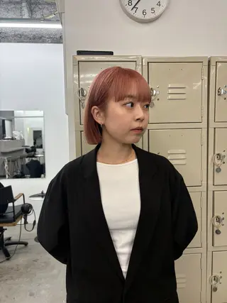 ショート カラー パーマ×透明感カラー MIOのヘアスタイル