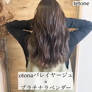 ロング カラー テトネ タカシのヘアスタイル