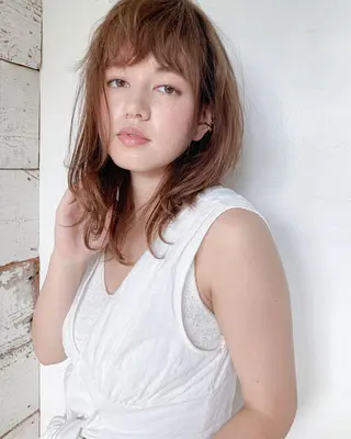 セミロング カラー サトウ レンマのヘアスタイル