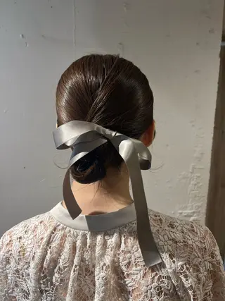 ミディアム ヘアアレンジ 透明感カラー/ 髪質改善/着付けのその他イメージ