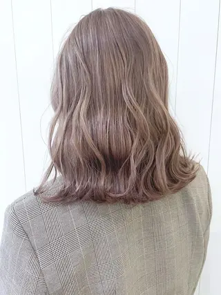 ミディアム カラー パーマ ヘアアレンジ ITbyALBUM 藤沢店のヘアスタイル