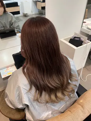 ミディアム 野沢 知花のヘアスタイル