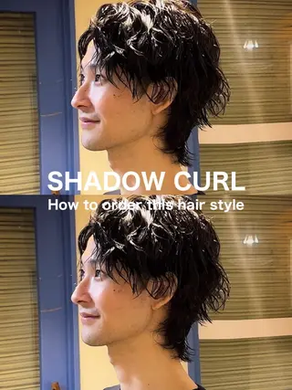 ショート パーマ メンズ masahiro 波巻きシャドウパーマのヘアスタイル