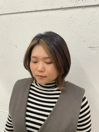 ミディアム カラー suzu 🤍 【 grace 】のヘアスタイル