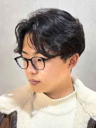 ショート パーマ メンズ mellow men 's MIZUKIのヘアスタイル