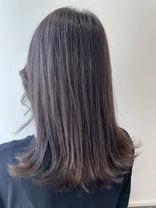 セミロング 中井 茅佳のヘアスタイル