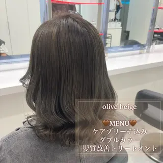 ミディアム カラー ハイトーン/ダブルカ ラー/RINKA🎀のヘアスタイル