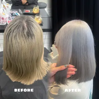 ミディアム カラー 🌟ゆりあ🌟 JILLSTUDIOのヘアスタイル