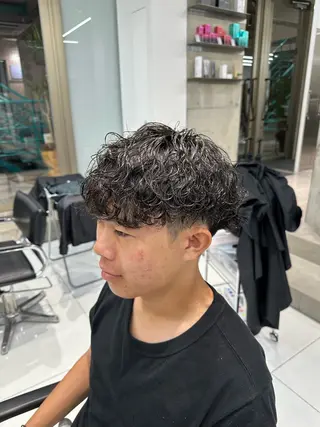 ショート パーマ メンズ fifth_Oita 安藤海哉のヘアスタイル