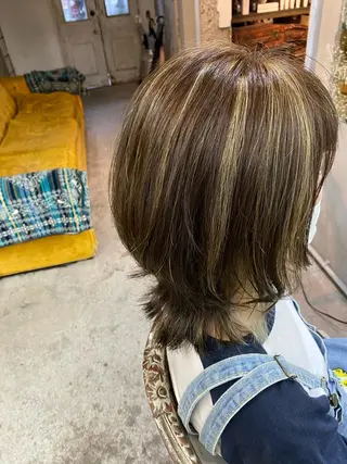 ミディアム カラー お任せヘア☘️☘️ 及川渚のヘアスタイル