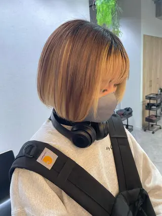 ショート カラー ブリーチ/ハイトーン 🌏💊RAINEのヘアスタイル