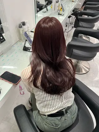 カラー ブリーチなし透明感 💗RYOTAのヘアスタイル