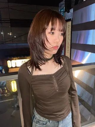 セミロング givet所属・心斎橋/デザインカラ ー/海外風/ナツミのヘアスタイル