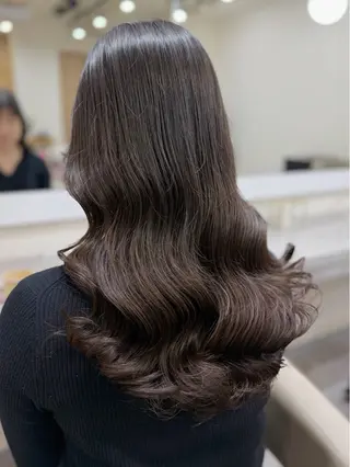ロング パーマ 韓国風パーマ/ヘア セット/店長みづきのヘアスタイル