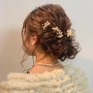 ロング ヘアアレンジ 安永 涼のヘアスタイル