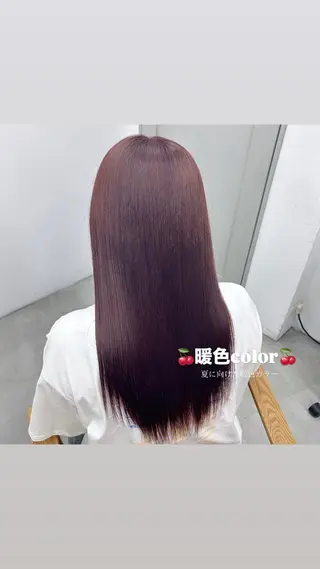 セミロング ☘️透明感オリーブ/ 縮毛矯正ナミ☘️のヘアスタイル