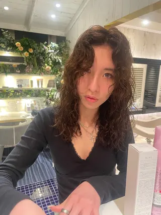 セミロング パーマ Bagus dua所属・堀田 翔子のヘアスタイル