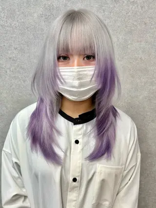 セミロング 今野 梨々花のヘアスタイル