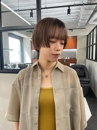 ショート カラー 🍒暖色カラー🍒 渋谷/YUUのヘアスタイル