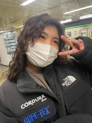 ロング パーマ 骨格診断/似合わせ カットあさみななこのヘアスタイル