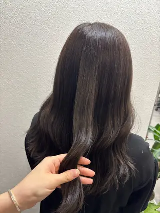 ロング カラー ざおや ゆなのヘアスタイル
