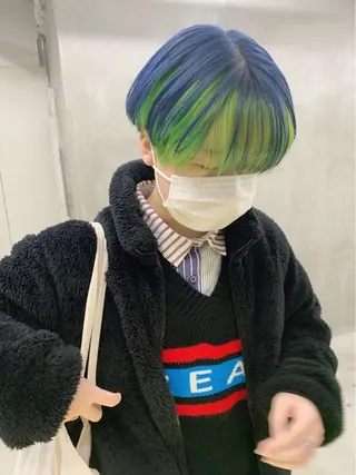 ショート ブームボックス所属・🐝ハイトーンカラー hachi🐝のヘアスタイル