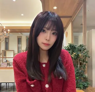 ロング カラー canaan 銀座店所属・艶カラー👾ブリーチ なし暖色👾ユースケのヘアスタイル