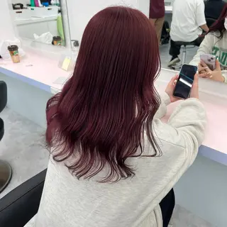 セミロング カラー パーマ ヘアアレンジ メンズ 🤍透明感カラー🤍 ブリーチ🤍AINEのヘアスタイル