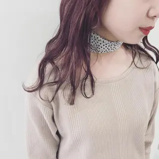 ロング カラー ボブ/パーマ 古家 佑真のヘアスタイル