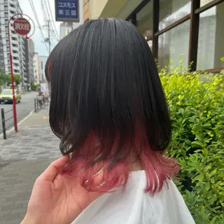 ミディアム 田中 鈴乃のヘアスタイル