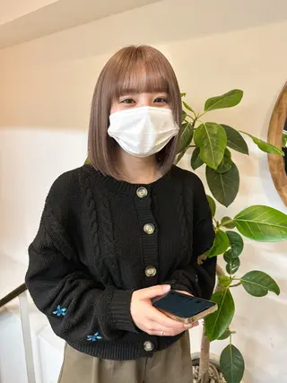 ショート カラー Cinq所属・ハイライト🌟/ ボブ/豊田のヘアスタイル