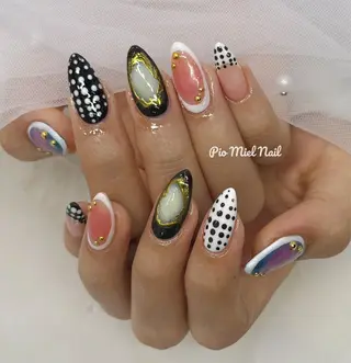 ネイル momo 長さだしのネイルデザイン