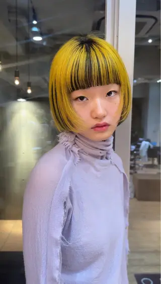 ショート カラー ボブ/ショート 吉田竣のヘアスタイル