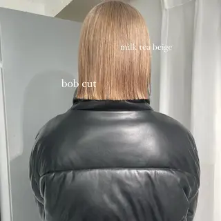 ショート カラー ハイトーン/ボブ /HBL/AYUNAのヘアスタイル