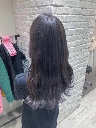 ロング カラー ヘアアレンジ 曲がる縮毛矯正 LIBER 　岩名のヘアスタイル