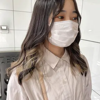 カラー 韓国ヘア🦋 MIYUのヘアスタイル